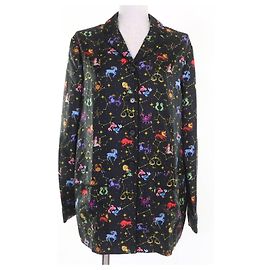 Camicia in seta Diack Pixel Christian Dior Nero