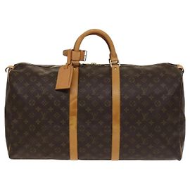 Louis Vuitton Keepall Bag Monogram Canvas 55 Brown