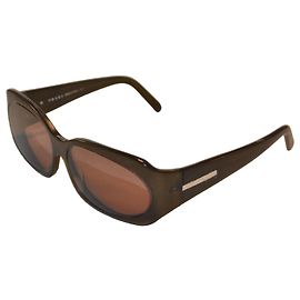 Prada SPR10E Brown Acetate Sunglasses Brown