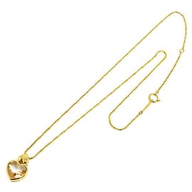 Collier en quartz avec cœur Yves Saint Laurent Autre
