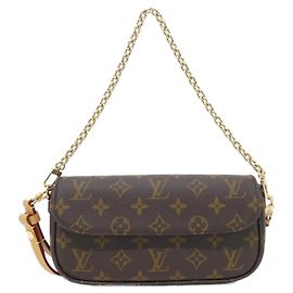 Bolsa de ombro Louis Vuitton Monogram Wallet on Chain Marrom