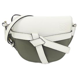 Loewe Gate Mini Handtasche Dunkelgrün