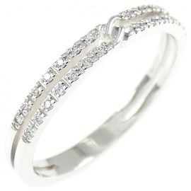 Anel Gucci Infinity em ouro branco 18K e diamante Dourado