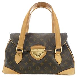 Borsa a Spalla Louis Vuitton Monogram Beverly GM Marrone