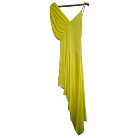 Stella Mc Cartney Stella McCartney Vestido Largo Asimétrico Amarillo Amarillo