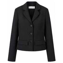 Christian Dior x John Galliano Blazer Noir Printemps 2008 Taille FR38 Noir