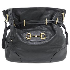 Borsa a tracolla Gucci HORSEBIT 1955 Nero