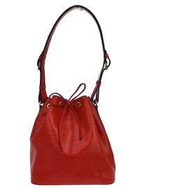 Louis Vuitton Noe Handbag Epi Leather Large Red