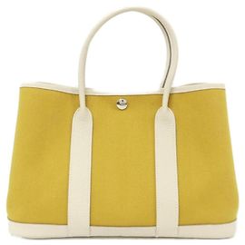 Hermès Hermes Garden Party 30cm Handbag Yellow