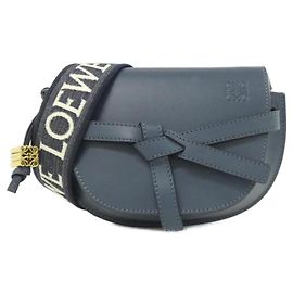 Borsa a tracolla mini Loewe Gate Dual Blu