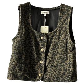 Chaleco Marius Balzac Paris estampado de leopardo Castaño Negro