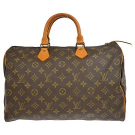 Louis Vuitton Speedy Monogram Canvas 40 Marrone