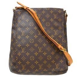 Borsa Musette Salsa Louis Vuitton in Canvas Monogram GM Marrone