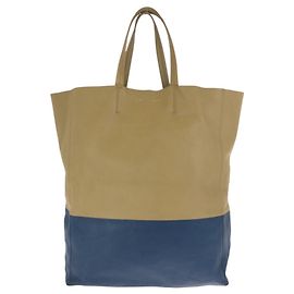 Céline Cabas Bicolore Horizontal Celine Tote Bag Bleu Beige