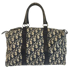 Borsa Christian Dior Vintage Trotter Blu navy
