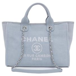 Borsa Chanel Deauville Line AS3257 Blu chiaro