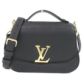 Borsa a Spalla Louis Vuitton Taurillon Vivienne Nero