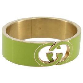 Bracciale rigido GUCCI in metallo S Verde Auth yk20445M Verde