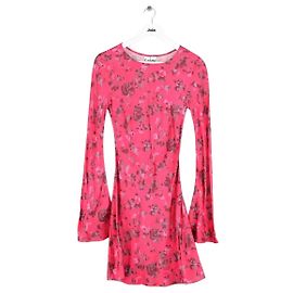 Abito Ganni rosa in viscosa Rosa