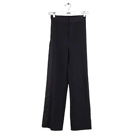 Mm6 Schwarze gerade Hose Schwarz