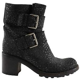Free Lance Boots à boucles noires Noir