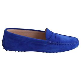 Mocassins Tod's en daim bleu Bleu