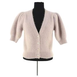 Céline Cardigan aus Wolle Grau Grau