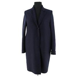 Harris Wharf London Navy blue coat Navy blue