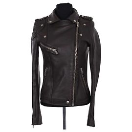 Giacca Maje in pelle marrone Marrone