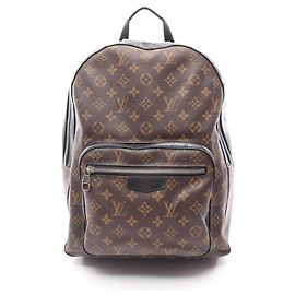 Louis Vuitton Josh Backpack Brown Black Monogram