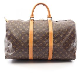Borsa Boston Louis Vuitton Keepall 50 Monogram Marrone