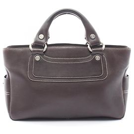 Céline Celine Boogie Bag Handbag Brown