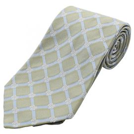 Corbata con estampado Camellia de Chanel Azul Verde