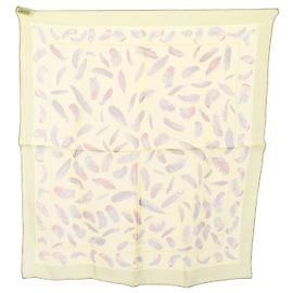 Hermès Hermes Petit Carré 45 PLUMES Chiffon-Schal Braun Grün