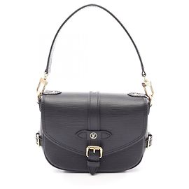 Louis Vuitton Saumur BB Epi Noir Handbag Black