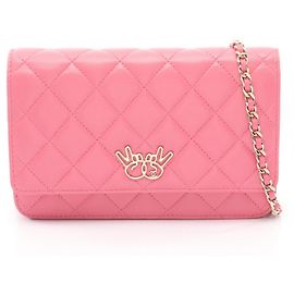 Bolso de hombro Chanel Matelassé Double Piece Rosa