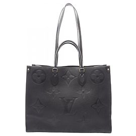 Borsa Tote Louis Vuitton OnTheGo GM Monogram Empreinte Noir Nero