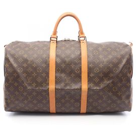 Bolsa Boston Louis Vuitton Keepall 55 Monogram Marrom