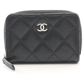 Chanel Classic Zip Coin Purse in Black Black