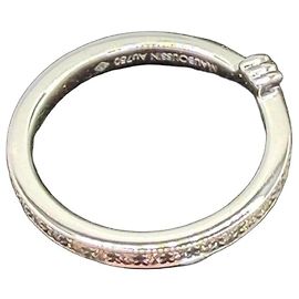 Mauboussin Subtile Éternité White Gold and Diamond Ring White Silver hardware