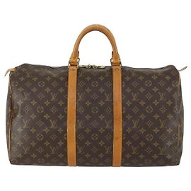 Louis Vuitton Keepall Bag Monogram Canvas 50 Brown