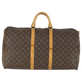 Louis Vuitton Keepall Monogram Canvas 55 Marron