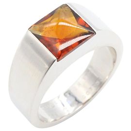 Anillo Tank de Cartier en oro blanco de 18K Plata
