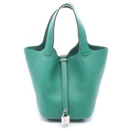 Hermès Sac à main Hermes Picotin Lock PM Vert