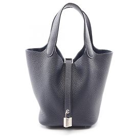 Hermès Borsa Hermes Picotin Lock PM Blu Blu navy