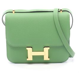 Hermès Bolsa de ombro Hermes Constance 3 Mini Verde