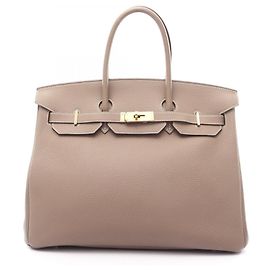 Hermès Bolsa Hermes Birkin 35 Etoupe Marrom