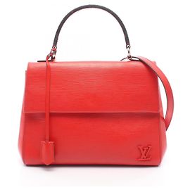 2-Way Handtasche Louis Vuitton Cluny MM Epi Coquelicot Rot