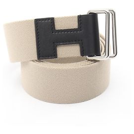Cinturón Hermès Nomade 40 Negro Beige