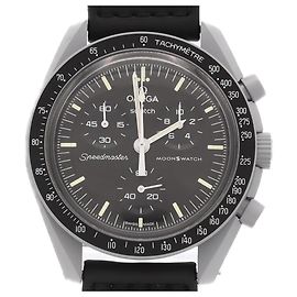 Autre Marque Relógio Swatch x Omega Mission to Earth Phase SO33M700 Bioceramic Quartz Outro